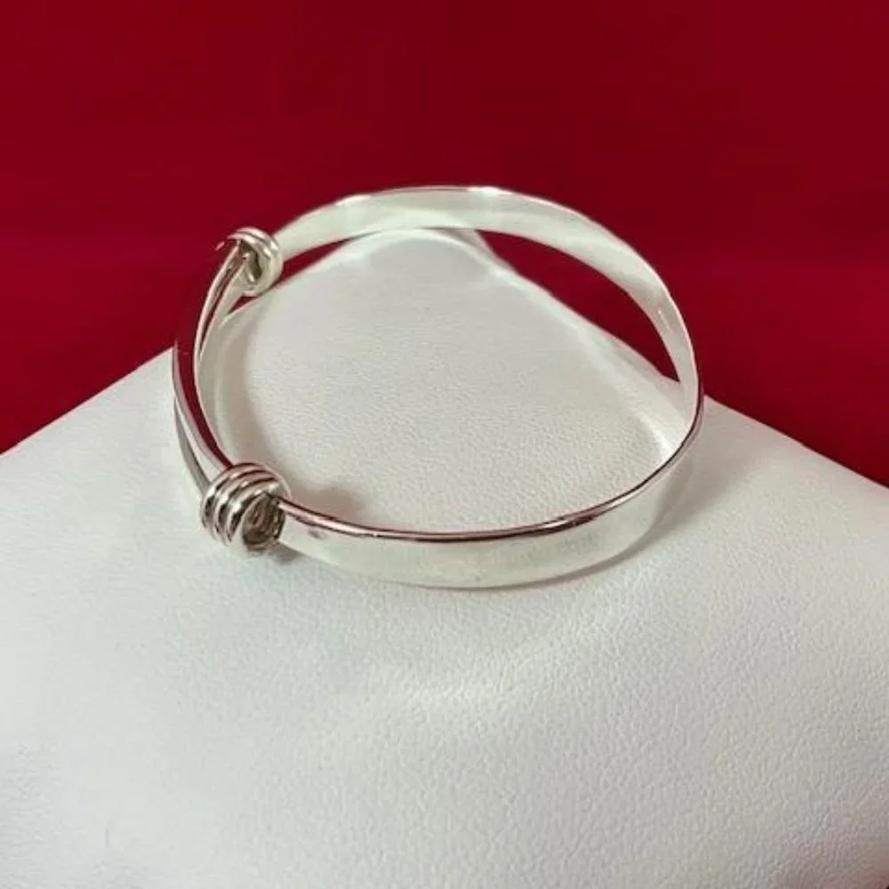 Ed Levin Sterling Silver Signature Slide Bracelet 21/2" - Picture 3 of 8